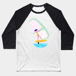 Foil girl Baseball T-Shirt